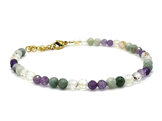 Dainty Crystal Birthstone Bracelets: October
