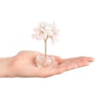 Mini Rose Quartz Tree with Clear Cup