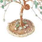 Green Aventurine Willow Tree with Agate Slice Base