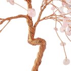 Rose Quartz Willow Tree with Agate Slice Base