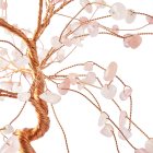 Rose Quartz Willow Tree with Agate Slice Base
