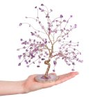 Amethyst Willow Tree with Agate Slice Base