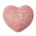 Lava stone Heart, 45x26mm, Pink