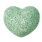 Lava stone Heart, 45x26mm, Green
