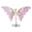 Amethyst Butterfly on Silver Metal Stand