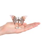 Amethyst Butterfly on Silver Metal Stand