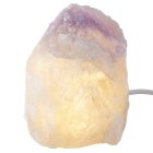 Mini Amethyst Rough Lamp with Disk LED USB Fitting