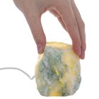 Mini Green Quartz Rough Lamp with Disk LED USB Fitting