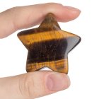 Tiger Eye 40mm Drilled Star