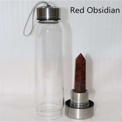 Crystal Water Bottle Cup (More Colours): Tigereye