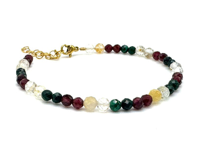 Dainty Crystal Birthstone Bracelets: November
