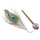 Amethyst & Feather Ruler Bookmark