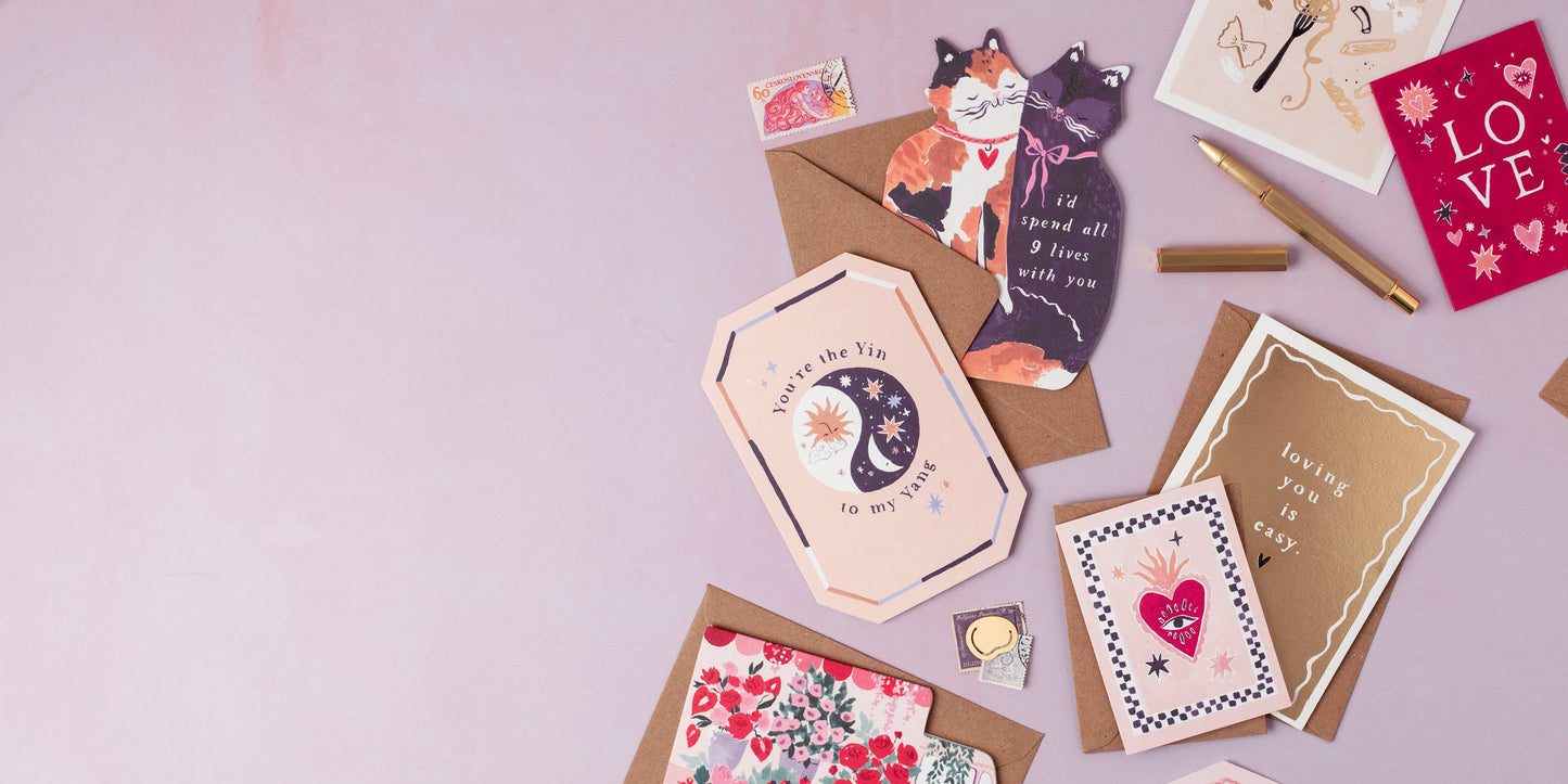 Hearts Mini Love Cards | Mini Greeting Cards | Mini Cards