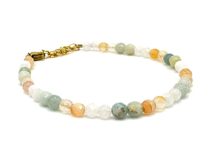 Dainty Crystal Birthstone Bracelets: January