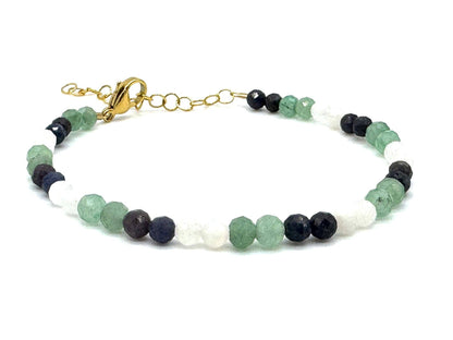 Dainty Crystal Birthstone Bracelets: August