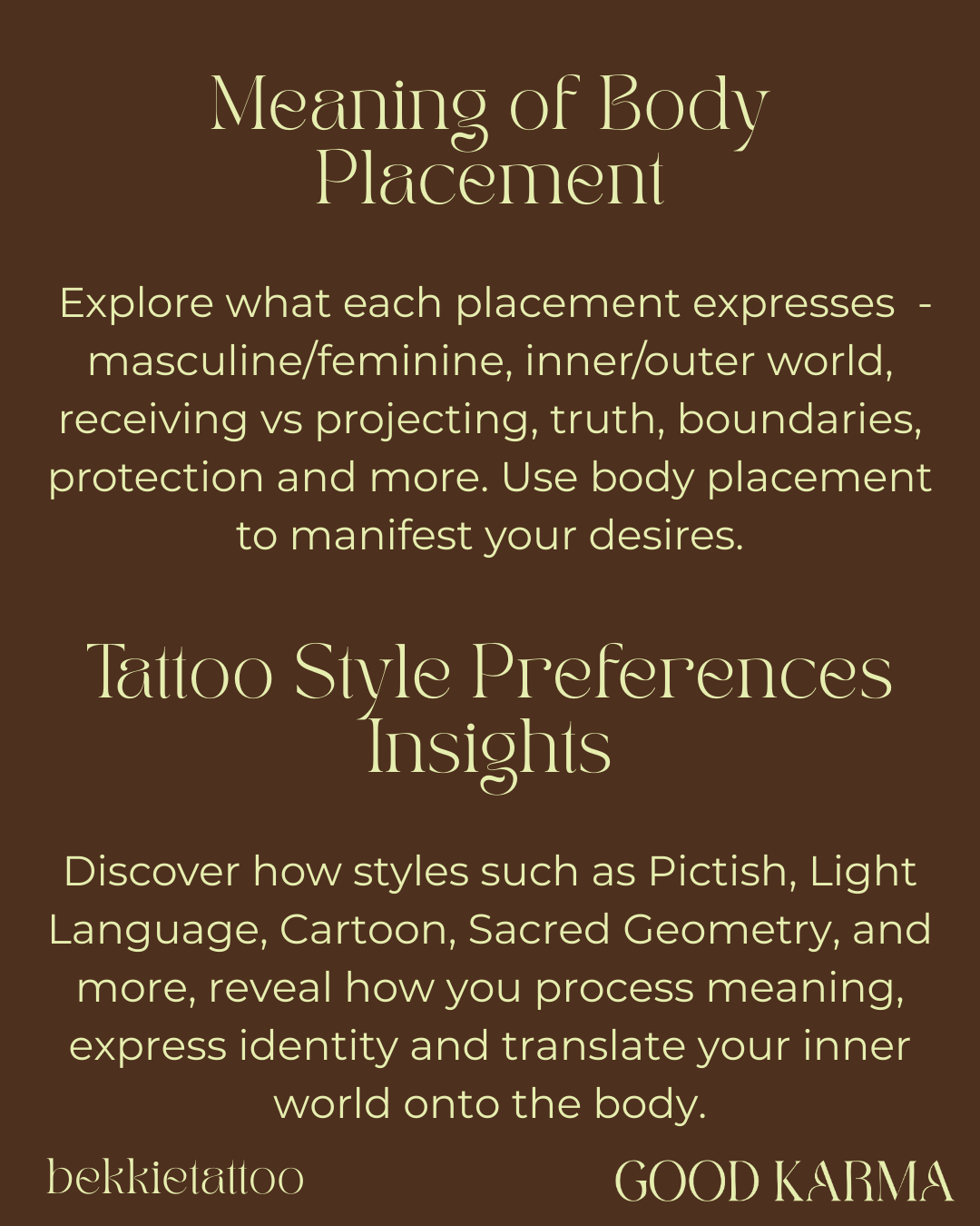 Spiritual Tattoo Design Workshop