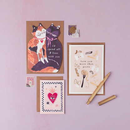 Sacred Heart Mini Love Card | Mini Greeting Card | Mini Card