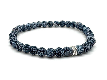 Weathered Agate Minimal Bracelet: Medium