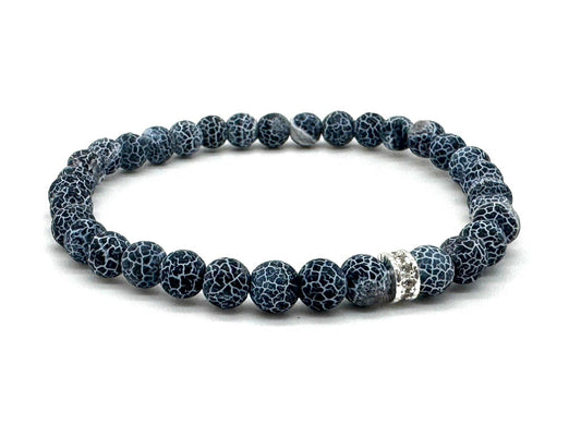 Weathered Agate Minimal Bracelet: Medium