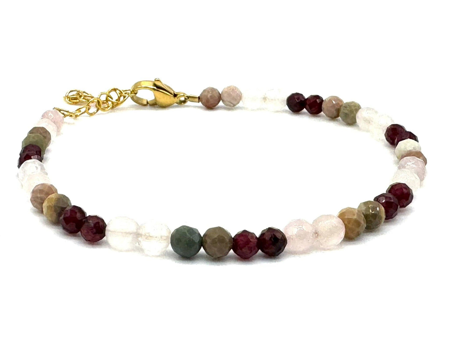 Dainty Crystal Birthstone Bracelets: February