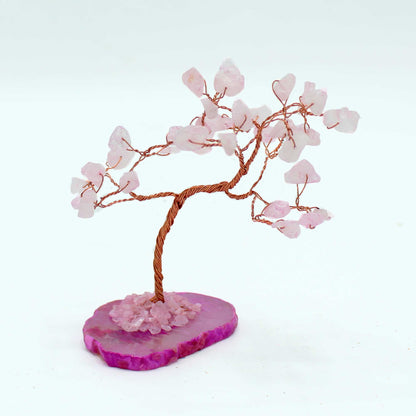 Rose Quartz on Pink Agate Base (35 stones)