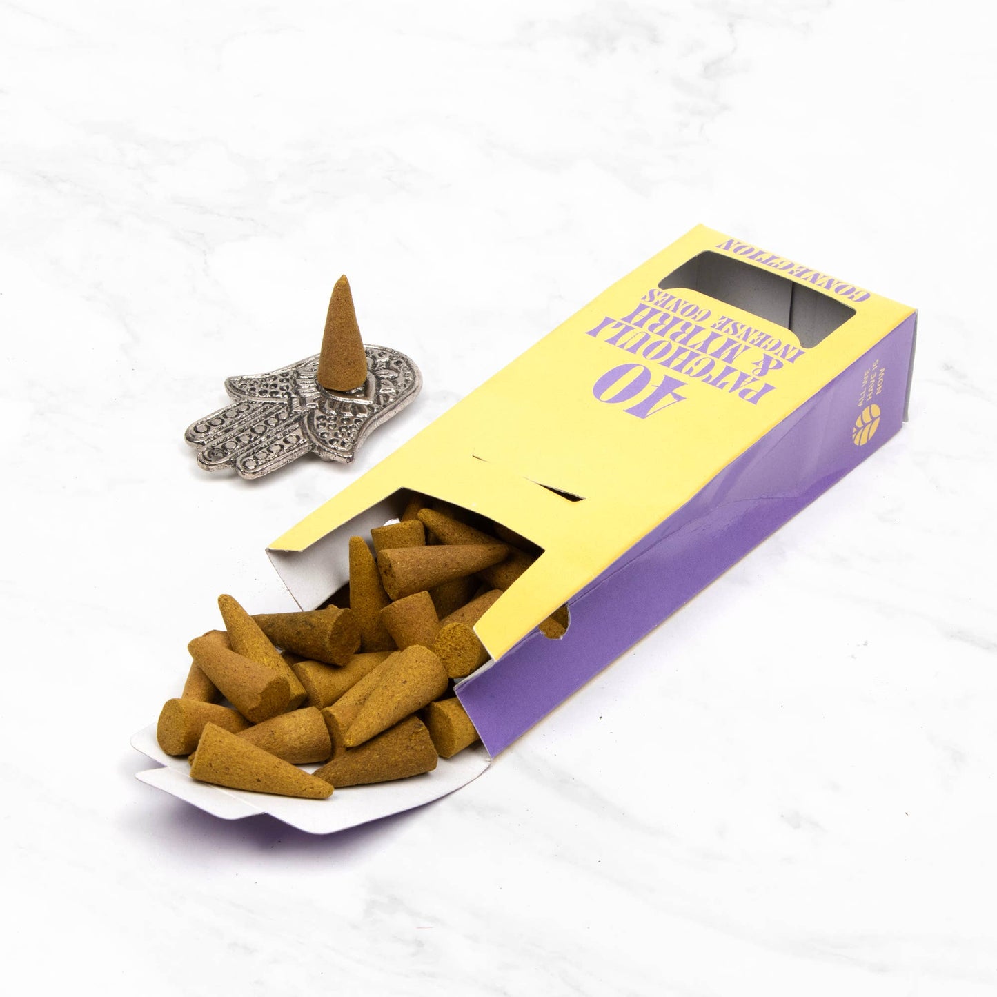 Spirit Incense Cone Set – 4 Unique Scents for Meditation Patchouli Myrrh