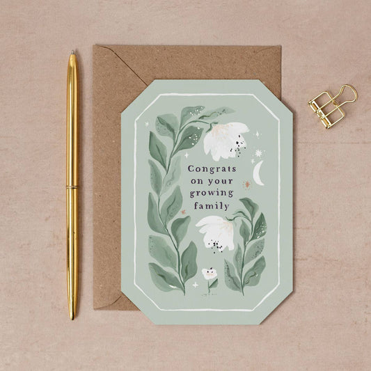 Growing Family New Baby Card | New Baby Greeting Cards