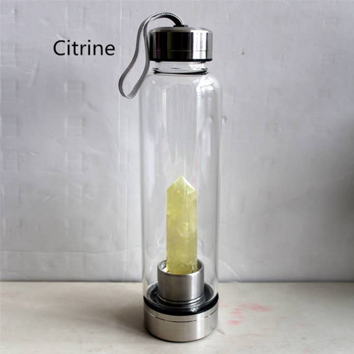 Crystal Water Bottle Cup (More Colours): Tigereye