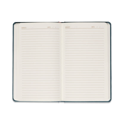 Celestial Bookcloth Journal - Teal Moon