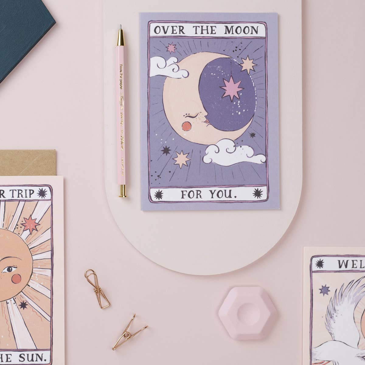 Over the Moon Card | Congratulations Card | Well Done Cards