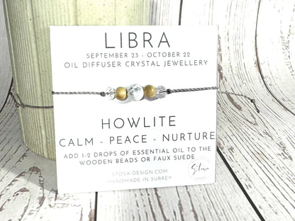 Zodiac Oil Diffuser Bracelet: Libra