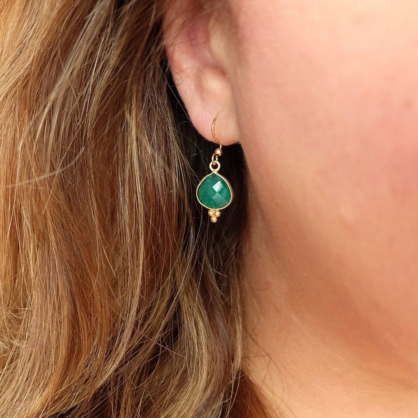 Emerald Drop Earrings