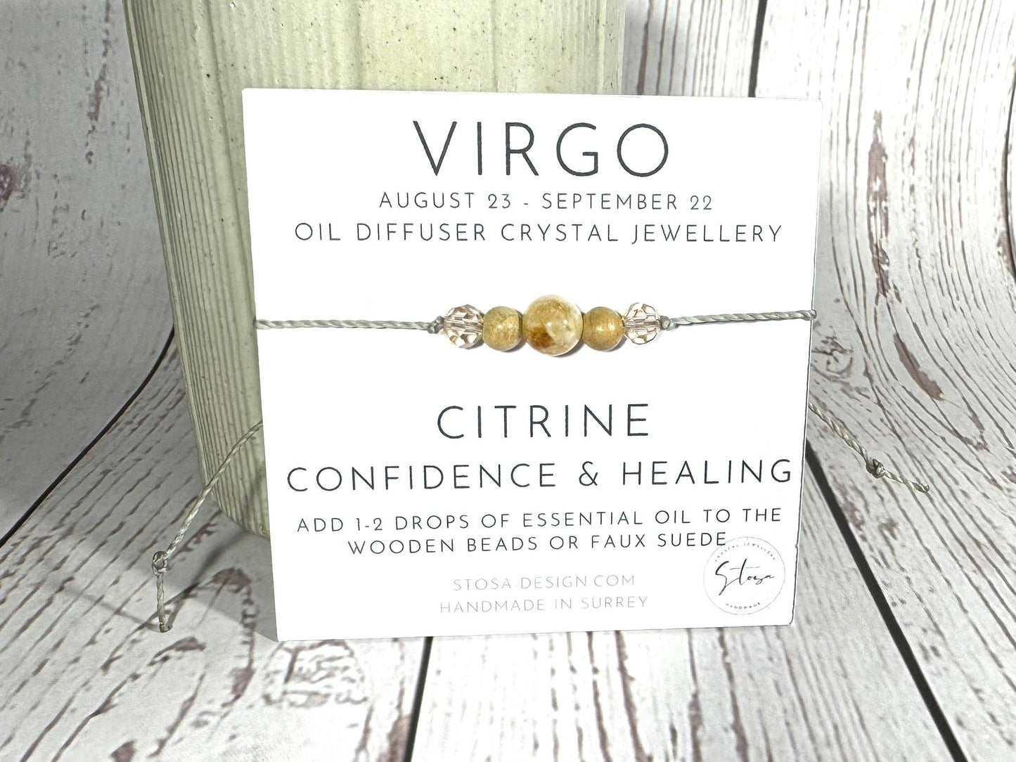 Zodiac Oil Diffuser Bracelet: Virgo