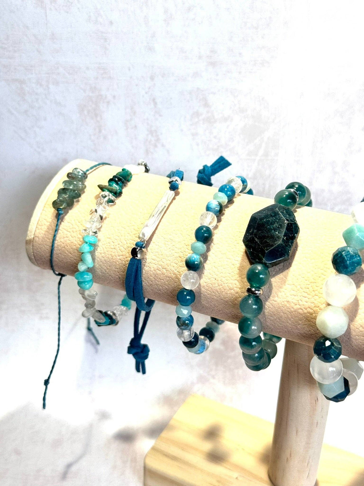 Chunky Apatite Bracelet: 7 Inch Large