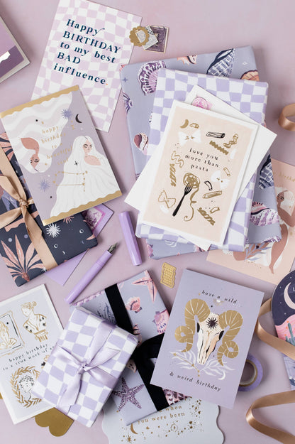 Ram Zodiac Birthday Card | Aries Star Sign | Astrology Cards