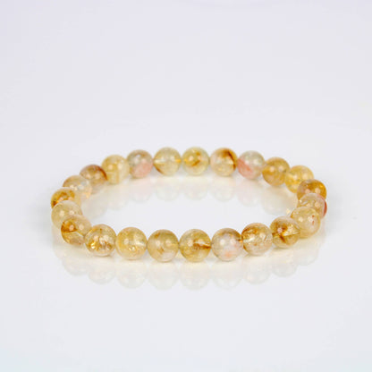 Citrine -Natural (Unheated & Untreated) Crystal Bracelet 8mm