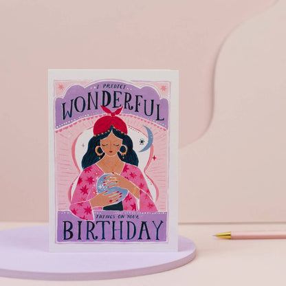 Fortune Birthday Card | Crystal Ball Card | Greeting Cards