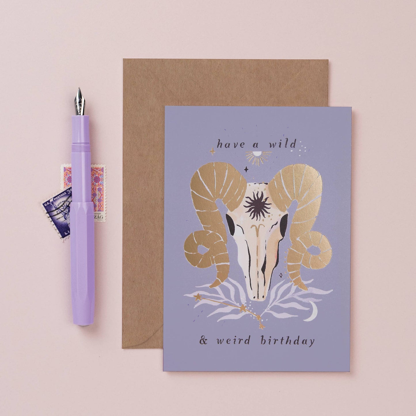 Ram Zodiac Birthday Card | Aries Star Sign | Astrology Cards