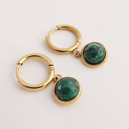 African Turquoise Earrings