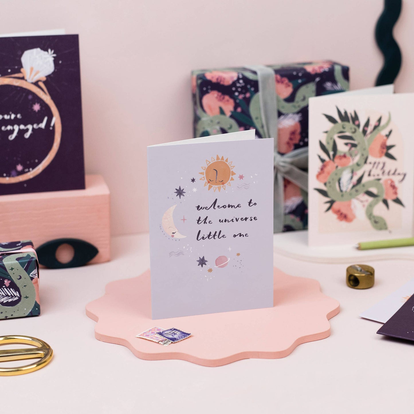 Universe New Baby Card | Gender Neutral Baby Card | Unisex