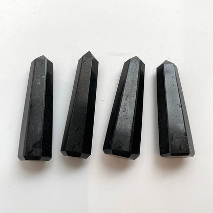 Small Obelisk Tower, 5-7cm: Black Agate