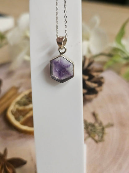 Amethyst Slice Pendant - 2.90g