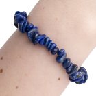 Lapis Lazuli 7.5" Freeform Chip Grade AB Bracelet