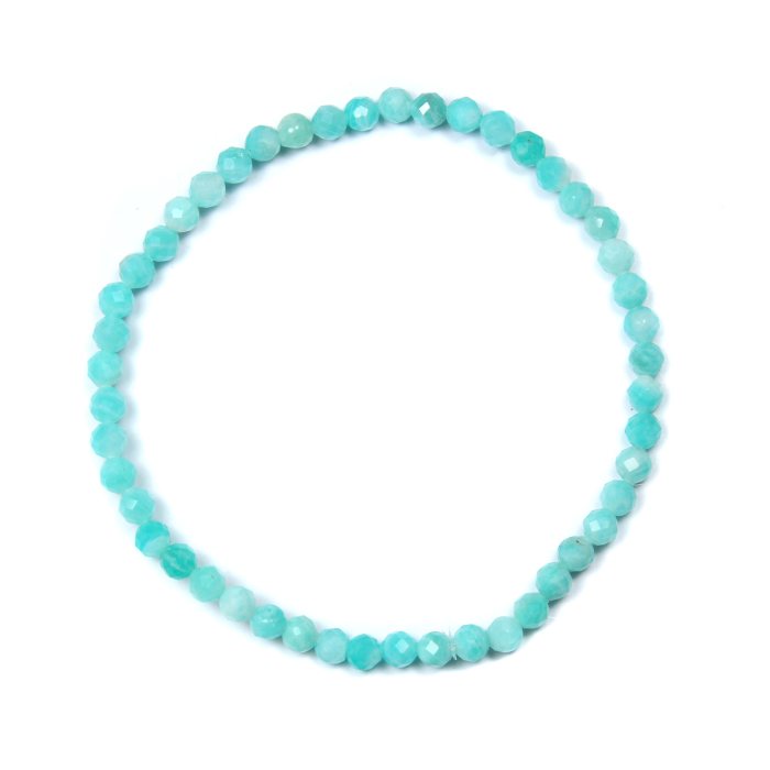 4mm Faceted Amazonite Bracelet