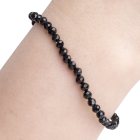 4mm Faceted Black Tourmaline Bracelet