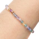 4mm Faceted Braclet Fluorite