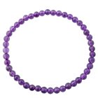 4mm Amethyst A and B Grade Bead Bracelet