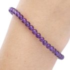 4mm Amethyst A and B Grade Bead Bracelet