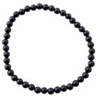 4mm Black Agate Bead Bracelet
