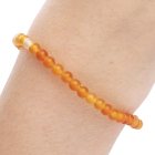 4mm Carnelian Bead Bracelet